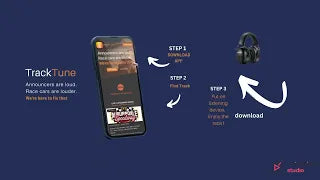 Track Tune Live Application | Typography Stock Video